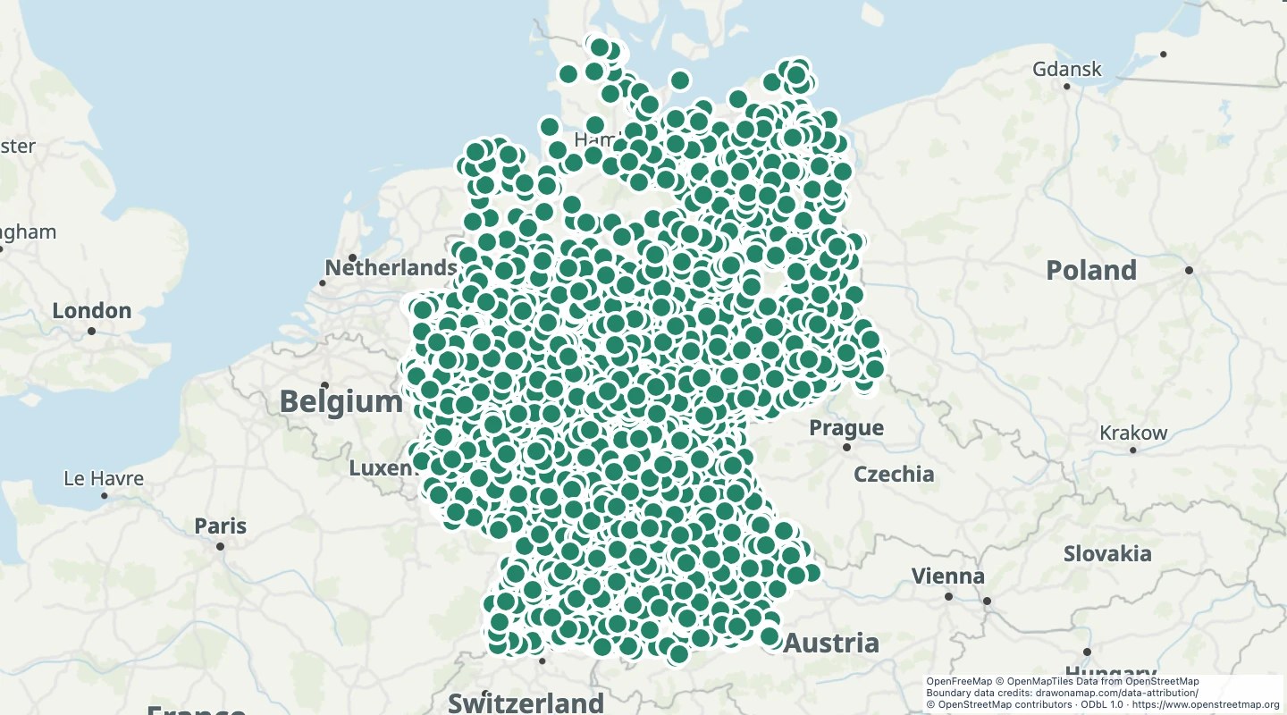 Map preview: Germany castles