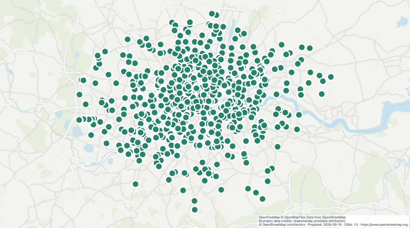 Map preview: London public toilets