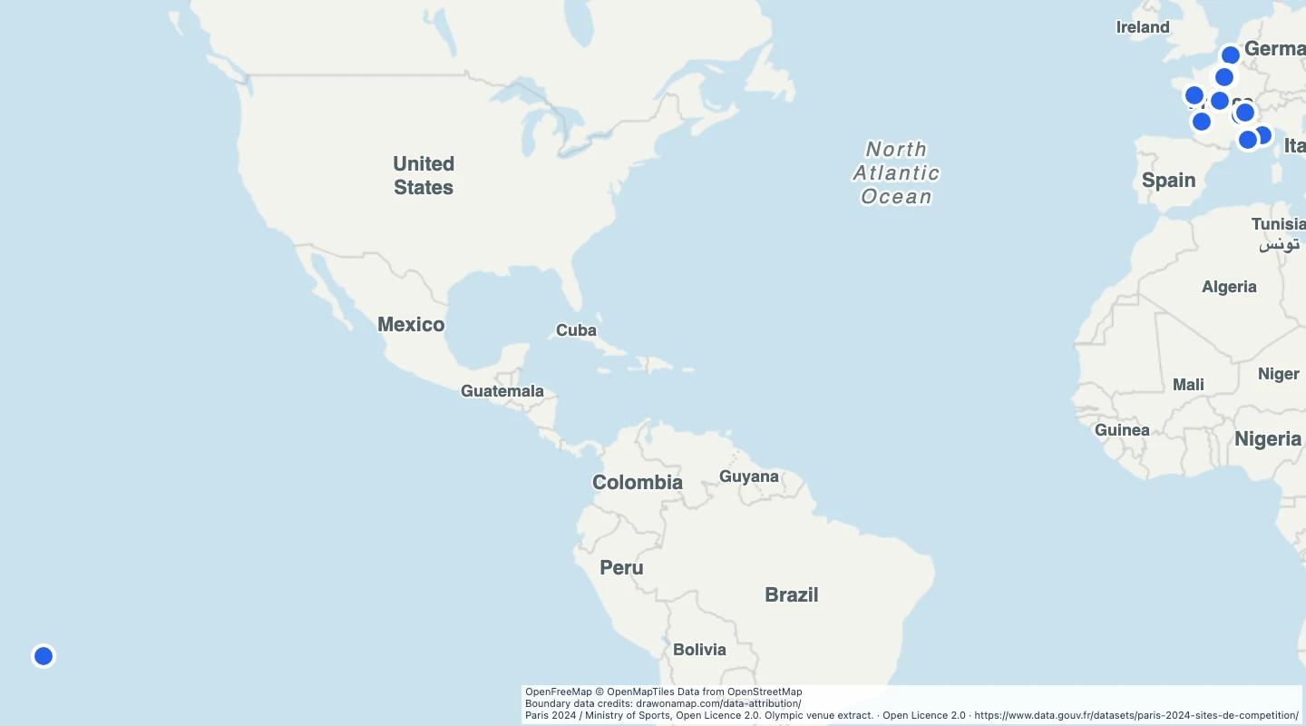 Map preview: Paris 2024 Olympic venues
