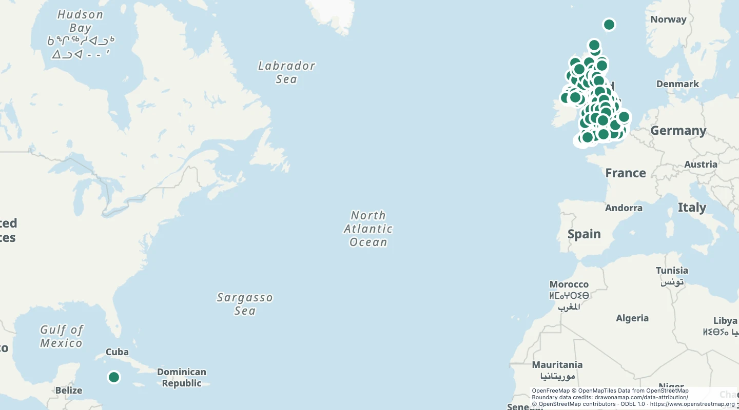Map preview: UK breweries