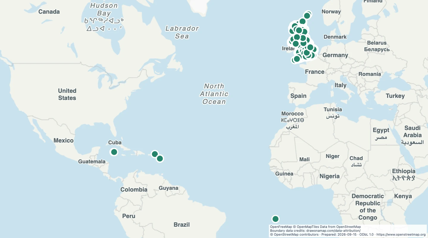 Map preview: UK picnic sites