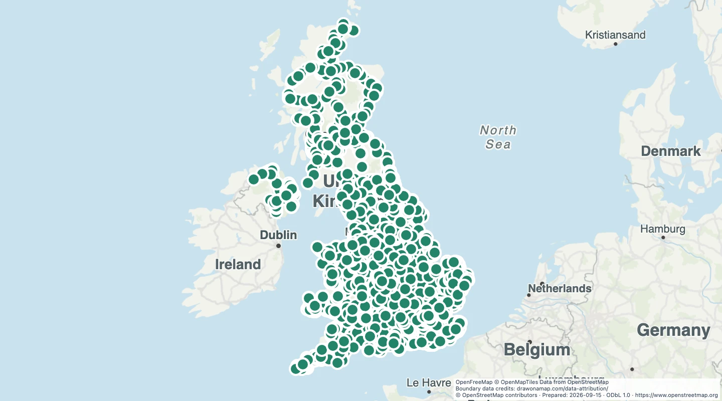 Map preview: UK railway stations